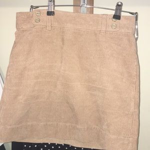 Brown corduroy skirt